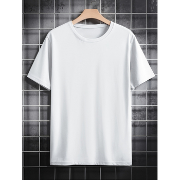 Unisex marškinėliai su žemėlapio grafika, apvalus kaklo iškirptė, Slim Fit, trijų ketvirčių rankovės