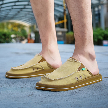 Vīriešu Slip-On auduma kurpes – elpojošas, vieglas, neslīdošas, zemā augšdaļa, EVA zole