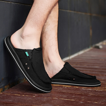 Vīriešu Slip-On auduma kurpes – elpojošas, vieglas, neslīdošas, zemā augšdaļa, EVA zole