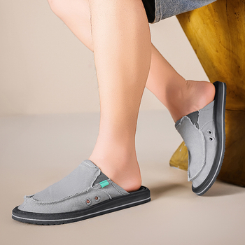 Vīriešu Slip-On auduma kurpes – elpojošas, vieglas, neslīdošas, zemā augšdaļa, EVA zole