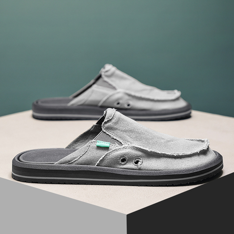 Vīriešu Slip-On auduma kurpes – elpojošas, vieglas, neslīdošas, zemā augšdaļa, EVA zole