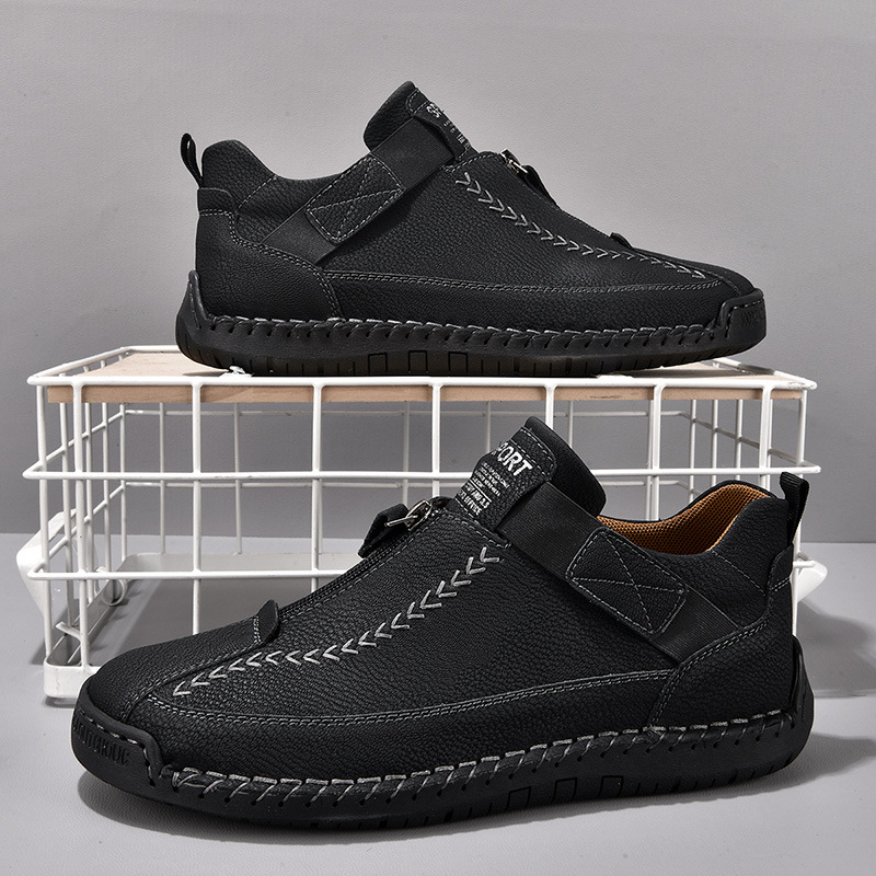 Vīriešu Martens zābaki, PU augšējā materiāla, gumijas zole, apaļš purngals, zems papēdis (1–3 cm)