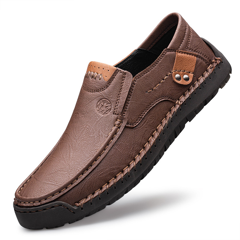 Ανδρικά slip-on loafers από PU δέρμα, σόλα καουτσούκ, ελαφριά, αντιολισθητικά, επαγγελματικά παπούτσια οδήγησης