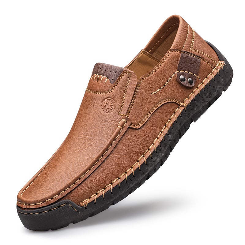 Ανδρικά slip-on loafers από PU δέρμα, σόλα καουτσούκ, ελαφριά, αντιολισθητικά, επαγγελματικά παπούτσια οδήγησης