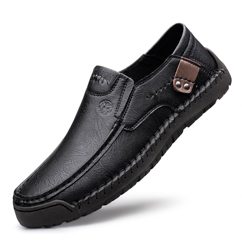 Ανδρικά slip-on loafers από PU δέρμα, σόλα καουτσούκ, ελαφριά, αντιολισθητικά, επαγγελματικά παπούτσια οδήγησης