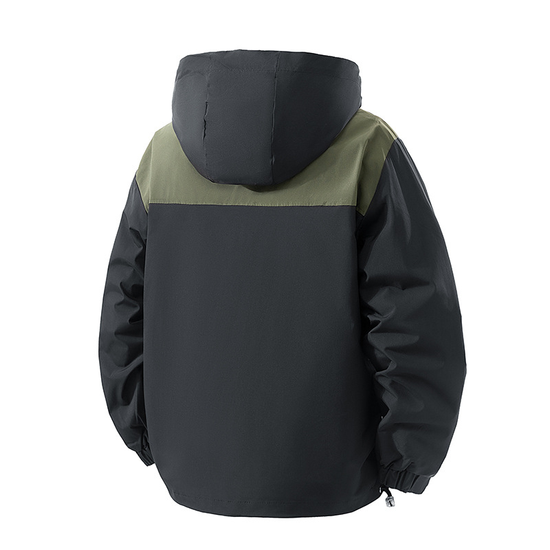 Vīriešu kapuces jaka no corduroja auduma, brīvā griezuma, ārējais audums 100% poliesters, oderējums poliesters, rudens garderobe