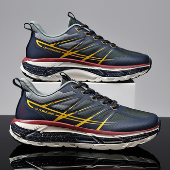 Āra ikdienas sporta apavi – elpojoši, viegli, pretslīdoši; augšdaļa no tīkla, zole MD, šņorēšana, apaļš purns, vidēja papēža augstums