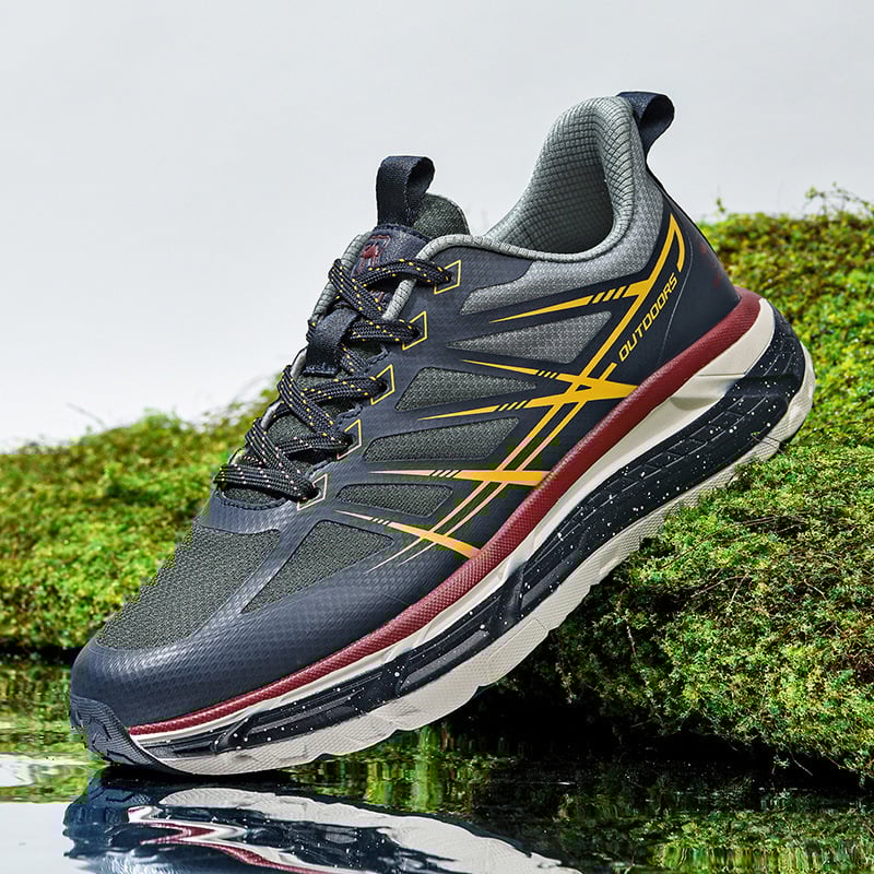 Āra ikdienas sporta apavi – elpojoši, viegli, pretslīdoši; augšdaļa no tīkla, zole MD, šņorēšana, apaļš purns, vidēja papēža augstums