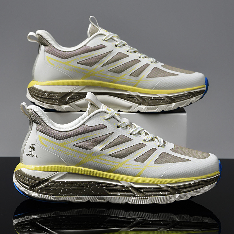 Āra ikdienas sporta apavi – elpojoši, viegli, pretslīdoši; augšdaļa no tīkla, zole MD, šņorēšana, apaļš purns, vidēja papēža augstums