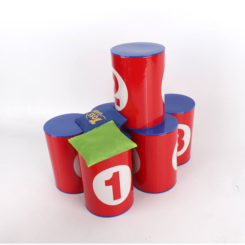 Bērnu smilšu maisiņu metiena spēle - plastmasas konstrukcija, metšana, smilšu maisiņu klase, attīsta satvērienu un roku-acu koordināciju, vecums 4-6 gadi