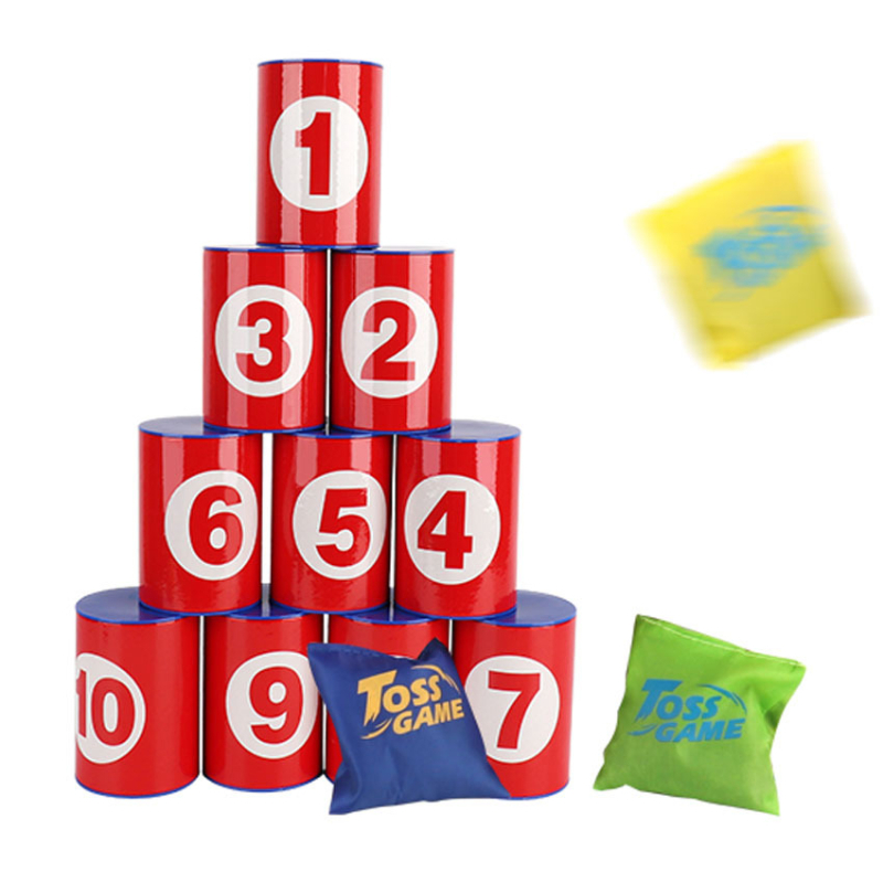 Bērnu smilšu maisiņu metiena spēle - plastmasas konstrukcija, metšana, smilšu maisiņu klase, attīsta satvērienu un roku-acu koordināciju, vecums 4-6 gadi