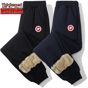 Dječje sportske hlače – prugaste, pamuk-kašmir smjesa (35,5% kašmir), srednji elastični pojas, zimska toplina