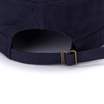 Unisex kokvilnas cepure ar plakanu topu, retro stilā, regulējama, īsa mala