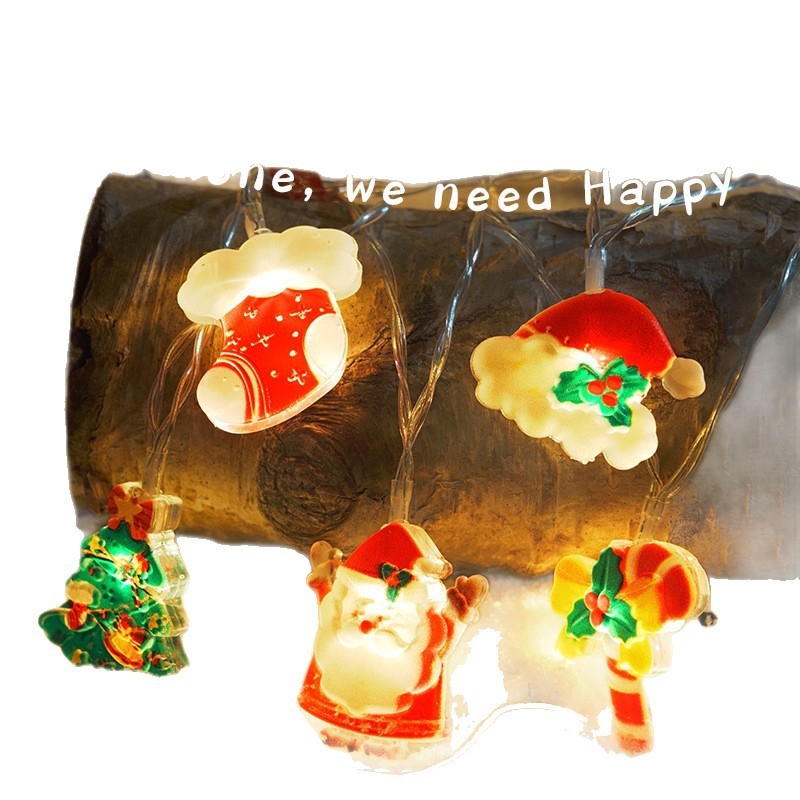 Ziemassvētku dekoratīvā gaismu virtene, barošanai ar bateriju, 220V ieeja, IP44, 3000 lm, 3000 h