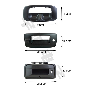 Chevrolet Silverado/Sierra hátsó fogantyúhoz illeszkedő kamera - 1080p, 170° látószög, 12V, HY-80172021, ház műanyag+fém, CVBS/AHD