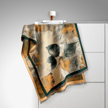 Šalikas - warp mezgimas poliesteris, šilumos išlaikymas, žiemai, literatūrinis retro stilius