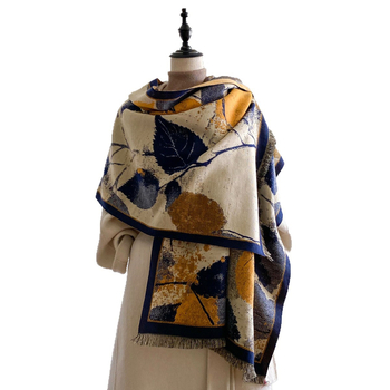 Šalikas - warp mezgimas poliesteris, šilumos išlaikymas, žiemai, literatūrinis retro stilius