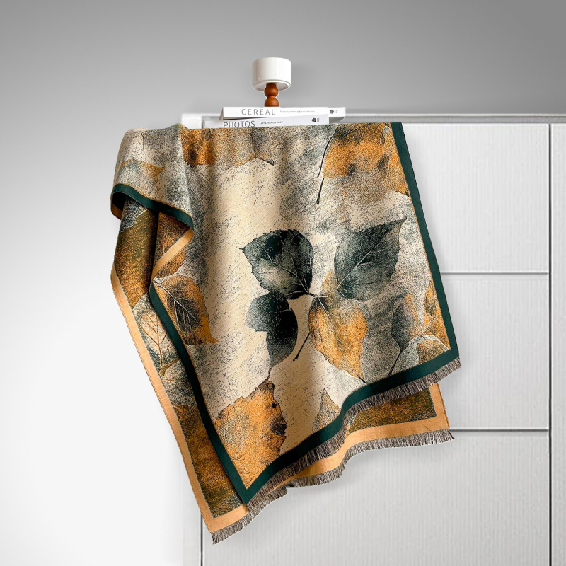 Šalikas - warp mezgimas poliesteris, šilumos išlaikymas, žiemai, literatūrinis retro stilius