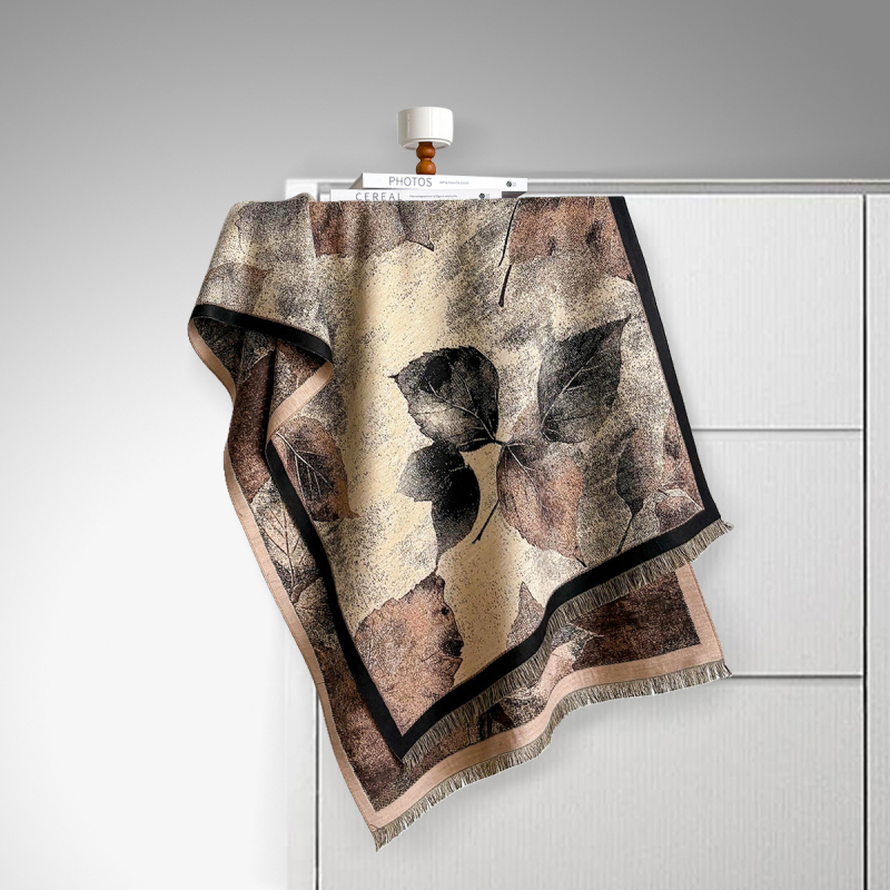 Šalikas - warp mezgimas poliesteris, šilumos išlaikymas, žiemai, literatūrinis retro stilius