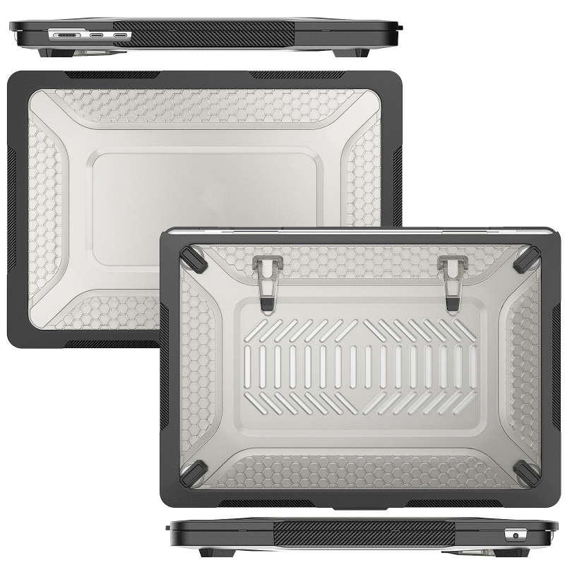 Apsauginė dėklas MacBook Air 15.3, M2 A2941, PC+TPU, kubelinė aušinimas (PC+TPU, M2 A2941, kubelinė aušinimas)