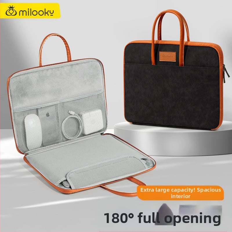 Τσάντα για φορητό υπολογιστή από PU δέρμα, αδιάβροχη, αστικός μινιμαλιστικός σχεδιασμός, μάρκα Coldplay, επένδυση πολυεστέρα