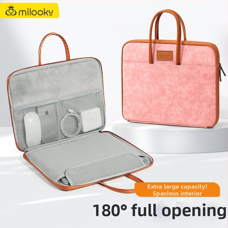 Τσάντα για φορητό υπολογιστή από PU δέρμα, αδιάβροχη, αστικός μινιμαλιστικός σχεδιασμός, μάρκα Coldplay, επένδυση πολυεστέρα