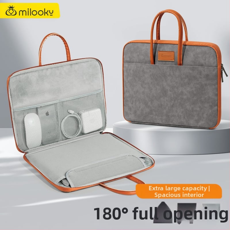 Τσάντα για φορητό υπολογιστή από PU δέρμα, αδιάβροχη, αστικός μινιμαλιστικός σχεδιασμός, μάρκα Coldplay, επένδυση πολυεστέρα