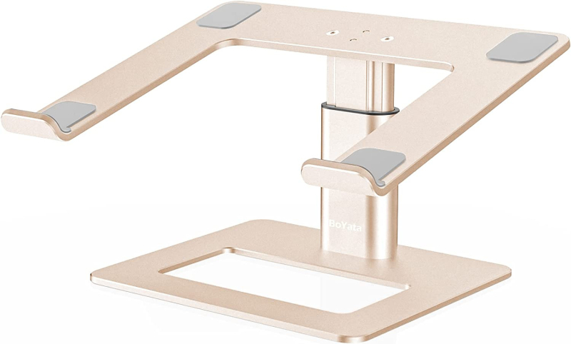 Stacionārais pacēlājs klēpjdatoram no alumīnija sakausējuma ar silikona pamatni, modelis E07, piemērots klēpjdatoriem, svars 895 g