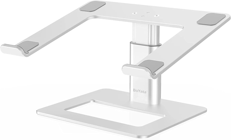 Stacionārais pacēlājs klēpjdatoram no alumīnija sakausējuma ar silikona pamatni, modelis E07, piemērots klēpjdatoriem, svars 895 g