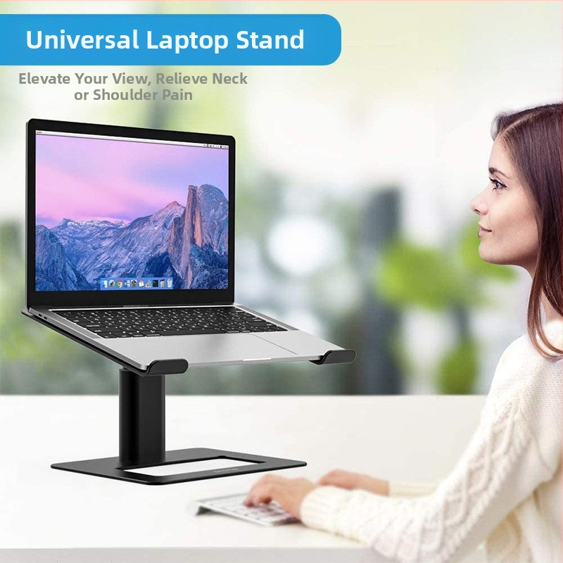Повдигащ настолен държач за лаптоп от алуминиева сплав със силиконова подложка, модел E07, подходящ за лаптопи, тегло 895 г