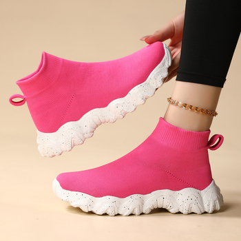 Vaikų kvėpuojančios tinklinės sportinės bateliai, Slip-On, EVA padas