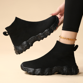 Vaikų kvėpuojančios tinklinės sportinės bateliai, Slip-On, EVA padas