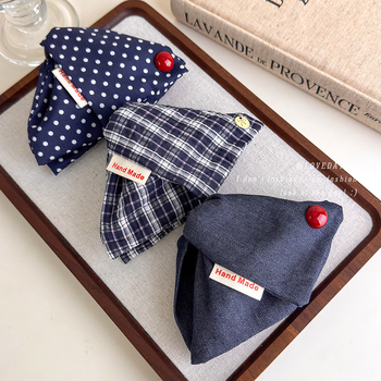 Mishang Premium trīsstūrveida matu klips – auduma materiāls, roku darbs, Produkta numurs 27449