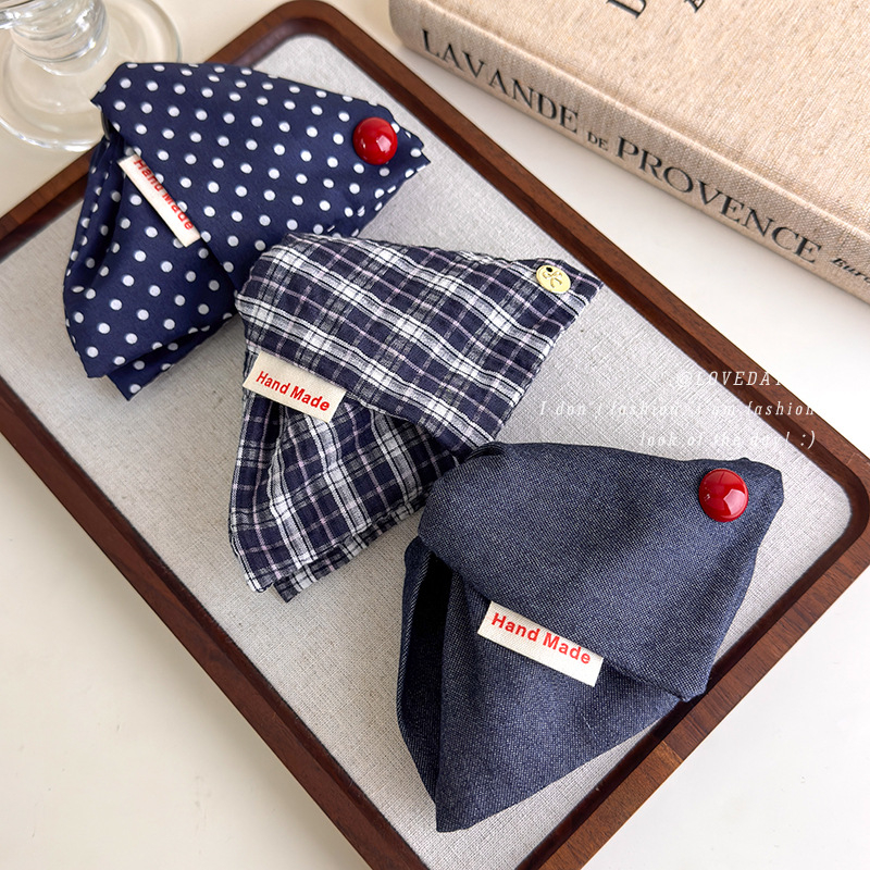 Mishang Premium trīsstūrveida matu klips – auduma materiāls, roku darbs, Produkta numurs 27449