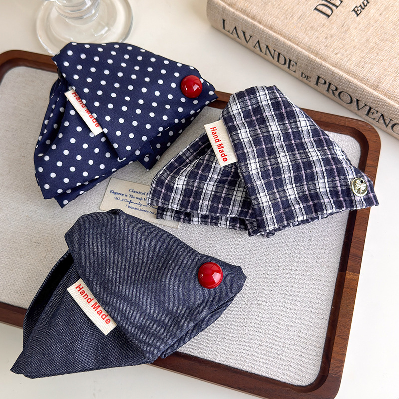 Mishang Premium trīsstūrveida matu klips – auduma materiāls, roku darbs, Produkta numurs 27449