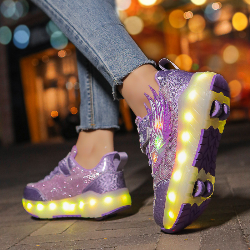 Heelys tenisice od G. duck, Bs-6077, Dvostruki kotači, ABS kotači (Šifra: Bs-6077; Marka: G. duck; Tip kotača: Dvostruki; Materijal kotača: ABS)