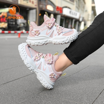 Meitenēm pārgājienu kurpes 4–6 gadu vecumam, elpojošs auduma augšējais materiāls, EVA zole, aizdare ar rotējošu sprādzi