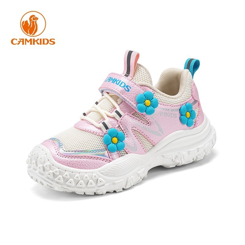 Meitenēm pārgājienu kurpes 4–6 gadu vecumam, elpojošs auduma augšējais materiāls, EVA zole, aizdare ar rotējošu sprādzi