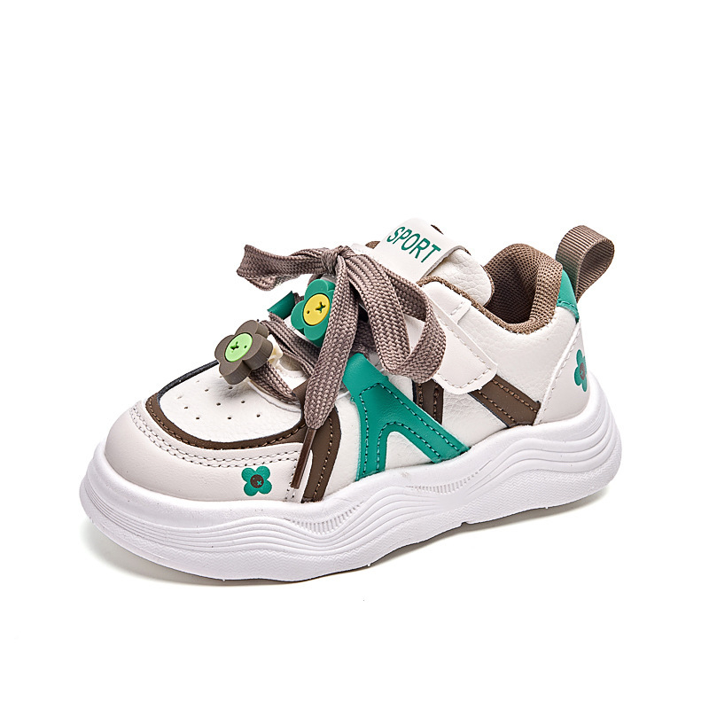 Bērnu zemie sporta apavi, Korejas stilā, mīksta zole, pretslidēšana, elpojoši, Velcro aizdare, karikatūru dizains, vecums 4–12 gadi