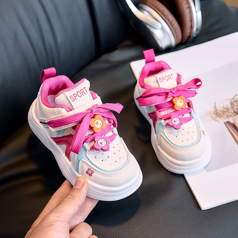 Bērnu zemie sporta apavi, Korejas stilā, mīksta zole, pretslidēšana, elpojoši, Velcro aizdare, karikatūru dizains, vecums 4–12 gadi