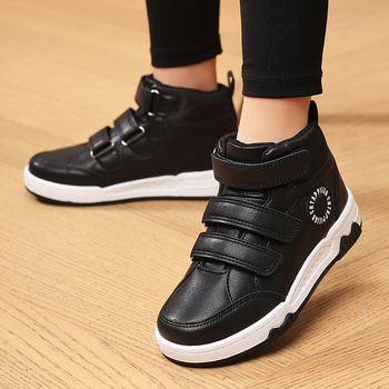 Chlapčenské tenisky s vysokým zvrškom | PU zvršok, gumová podrážka, zapínanie na suchý zips, nepremokavé a protišmykové (PU zvršok, gumová podrážka, zapínanie na suchý zips, nepremokavé, protišmykové)