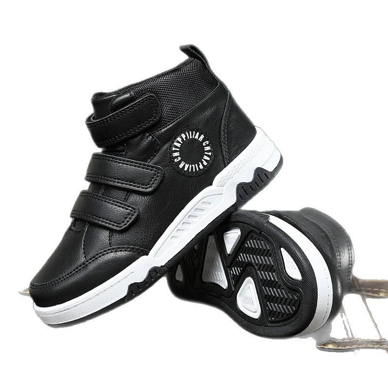 Chlapčenské tenisky s vysokým zvrškom | PU zvršok, gumová podrážka, zapínanie na suchý zips, nepremokavé a protišmykové (PU zvršok, gumová podrážka, zapínanie na suchý zips, nepremokavé, protišmykové)