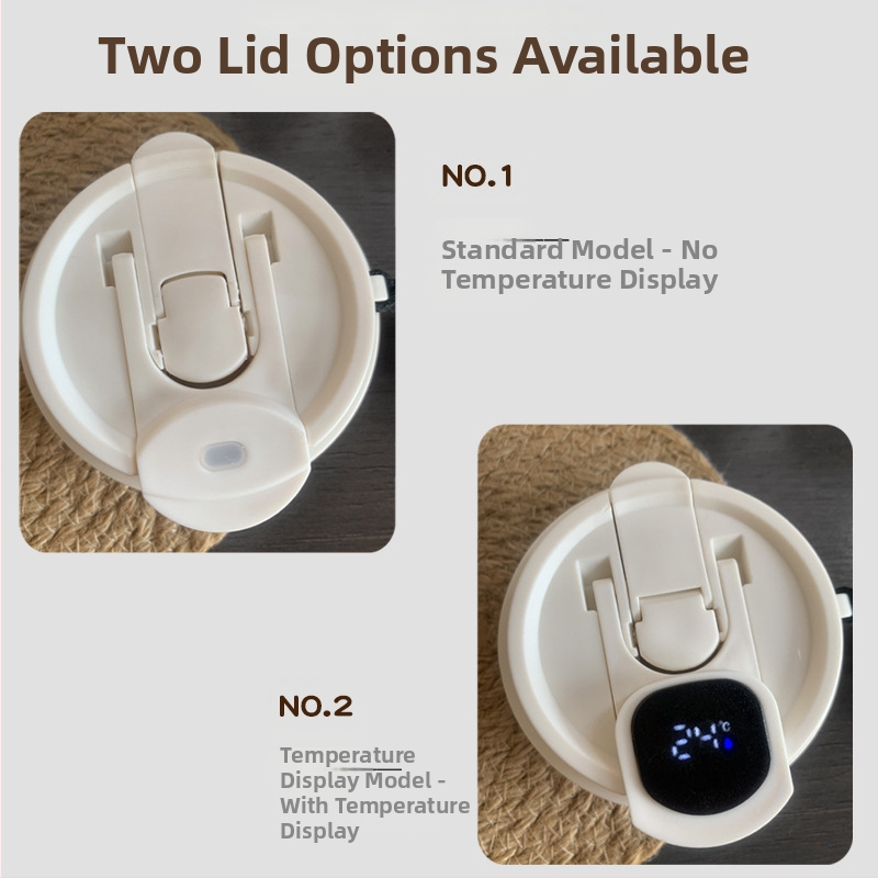 Кафена чаша с карикатурен дизайн и дигитален дисплей, напълно автоматично магнитно разбъркване, тегло 350 g, възможност за персонализирано лого, стартирана през 2025 г.