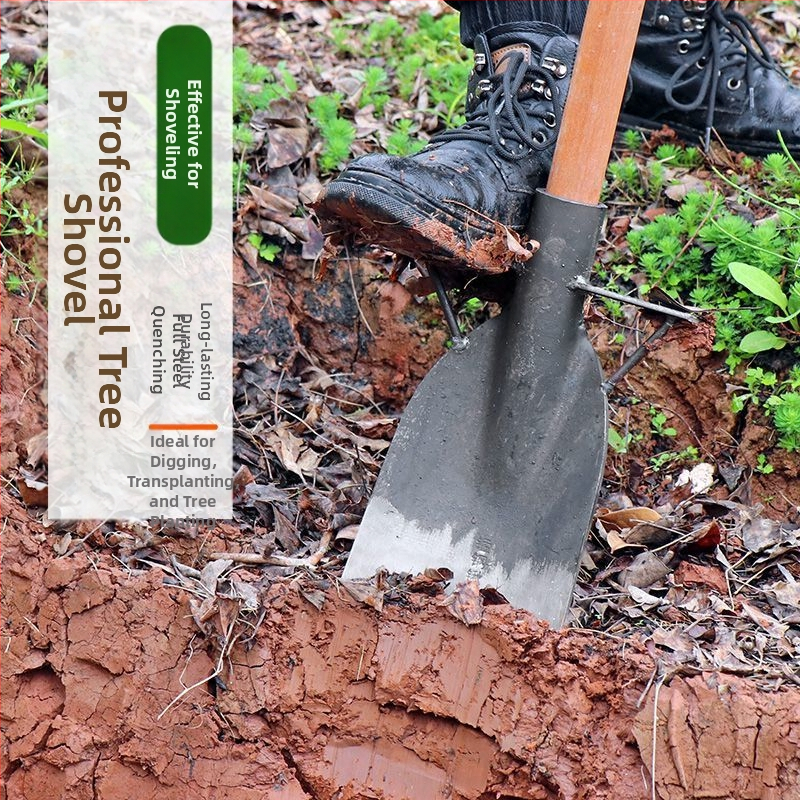 Lopata pre kopanie stromov z manganovej ocele, trojčlenný set nástrojov na presádzanie sadeníc