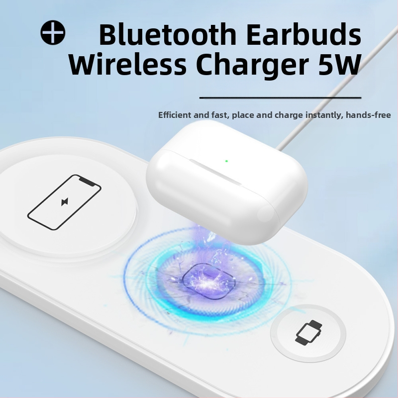 F184 mágneses 3-in-1 vezeték nélküli töltő USB-C-vel, CE/FCC/ROHS tanúsítvánnyal