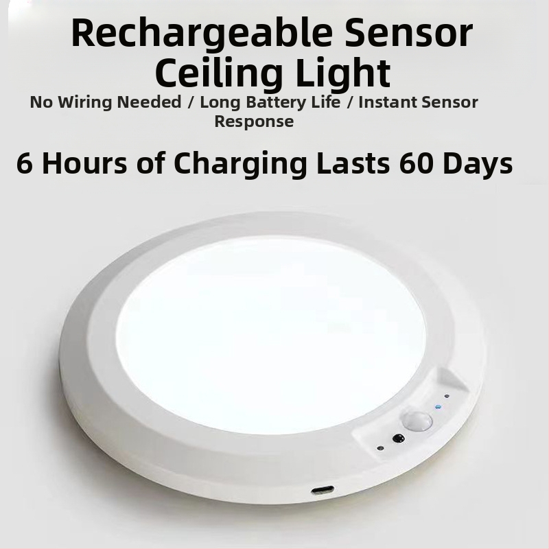 Griestu LED luktura ar cilvēka ķermeņa noteikšanas sensoru, pārklājums 5–10 m², spriegums ≤36V