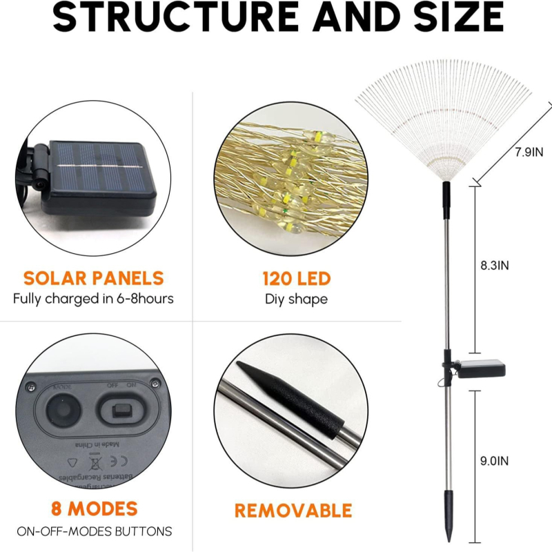 Saules LED ārējai dārza lampai zieda formā ar pūpola efektu, IP66, 1–3 m² apgaismojums, ar zemes pamatni