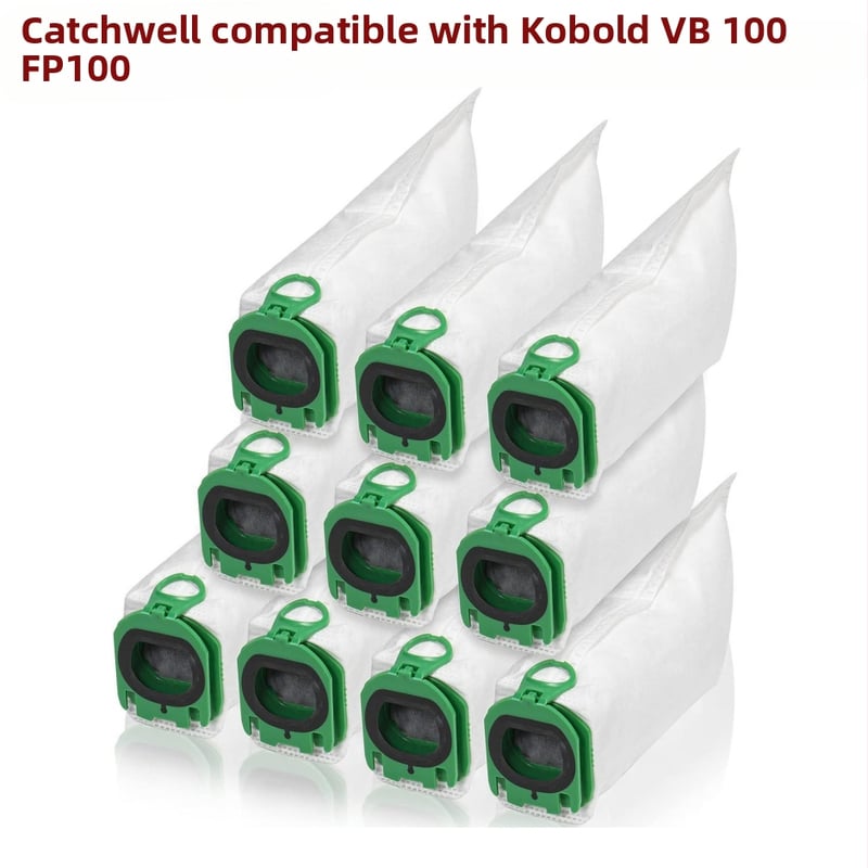 Catchwell putekļu maisiņš Vorwerk Kobold VB100 / VB100 FP10 putekļsūcējam, modeļa H-V6-063, mājas lietošanai