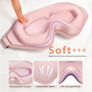 Acu maska ar maigā gaismas bloķēšanu (auklas sprādze, sarkanā pupiņa, Ziemas 2025)