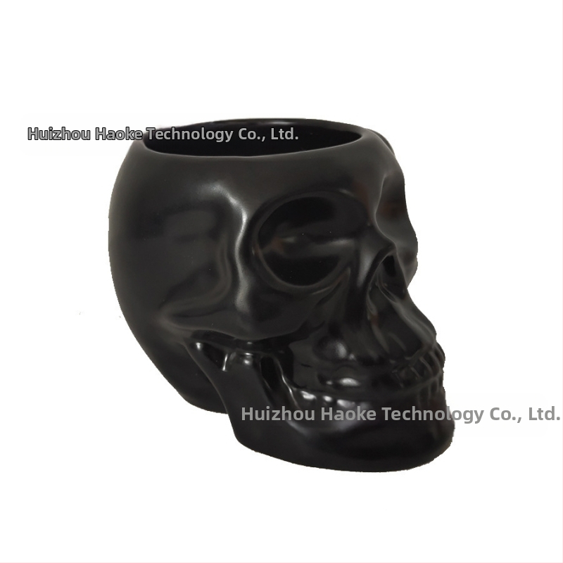 Керамична чаша с череп, Хелоуин тематика, опакована в хартиена кутия за подарък, подходяща за бизнес подаръци